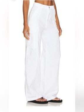 Hudson wide leg cargo high rise